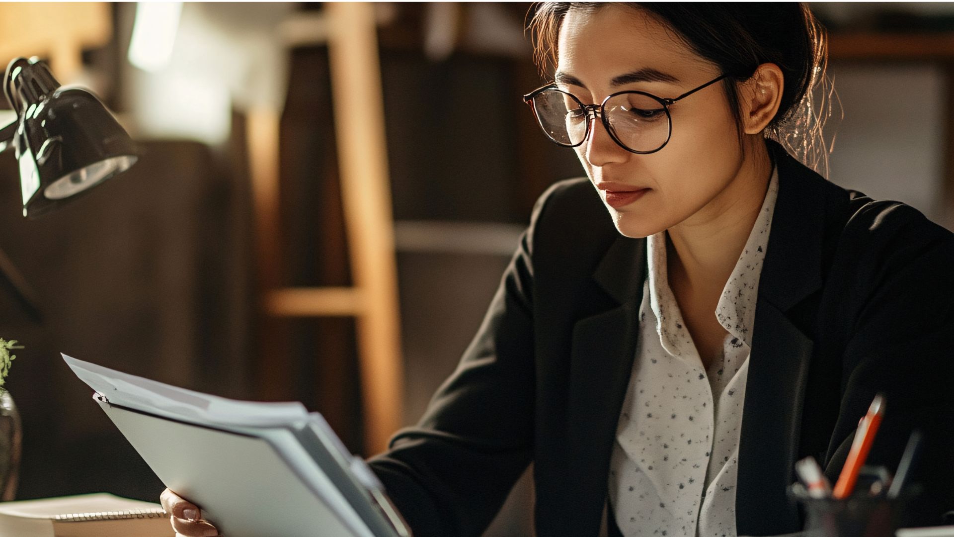 Executor reviewing final probate and estate closing documents, representing the last steps of closing an estate in Wisconsin.