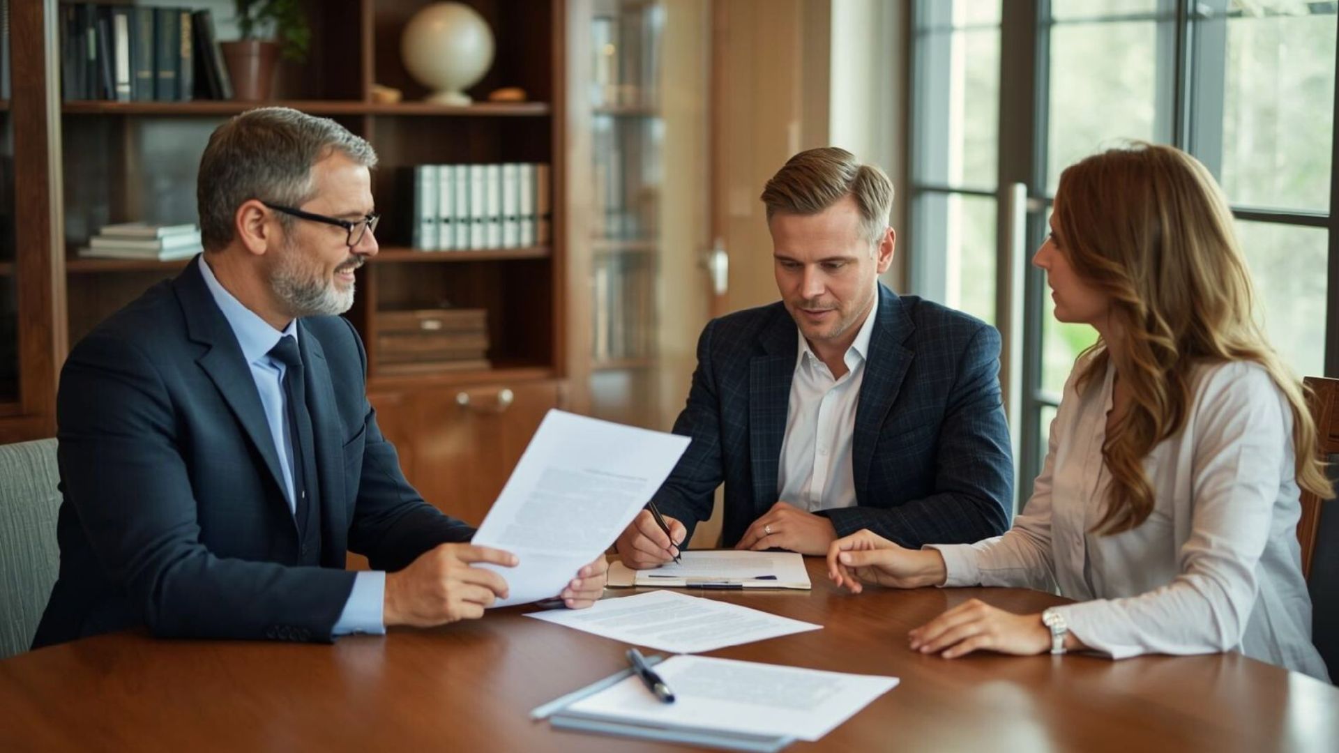 Family meeting with an estate planning attorney, discussing strategies to protect loved ones’ futures with care and thoughtful planning.