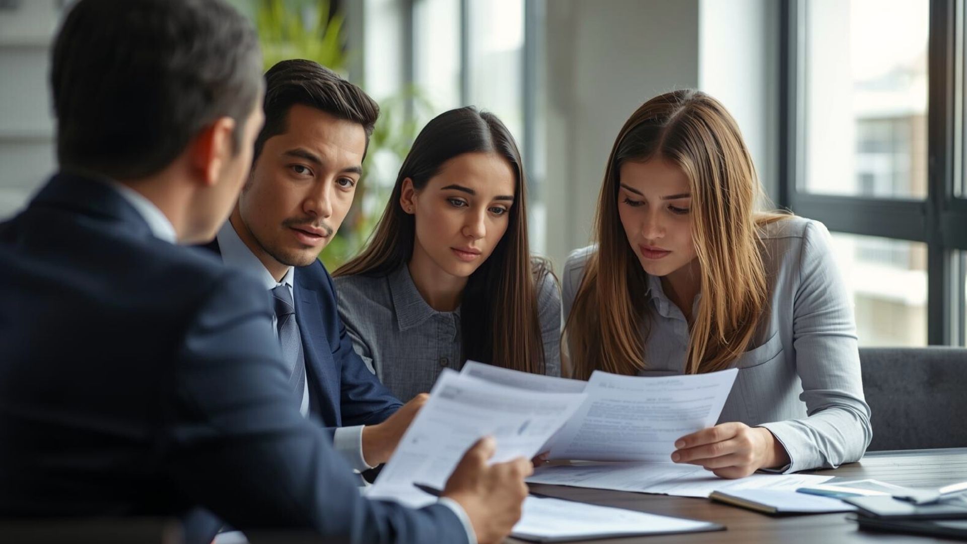 A couple reviewing estate and probate documents with an attorney, reflecting common trends and patterns in local probate cases.
