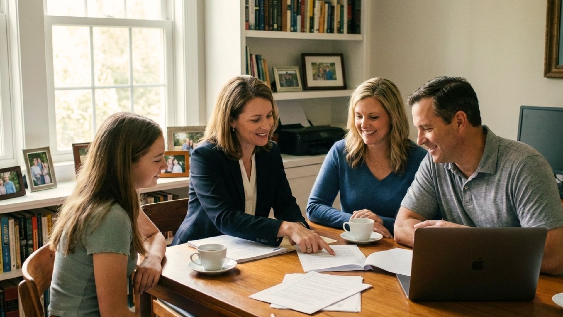 Wisconsin probate attorney reviewing estate documents with a family, explaining common causes of probate delays and how to speed up the process.