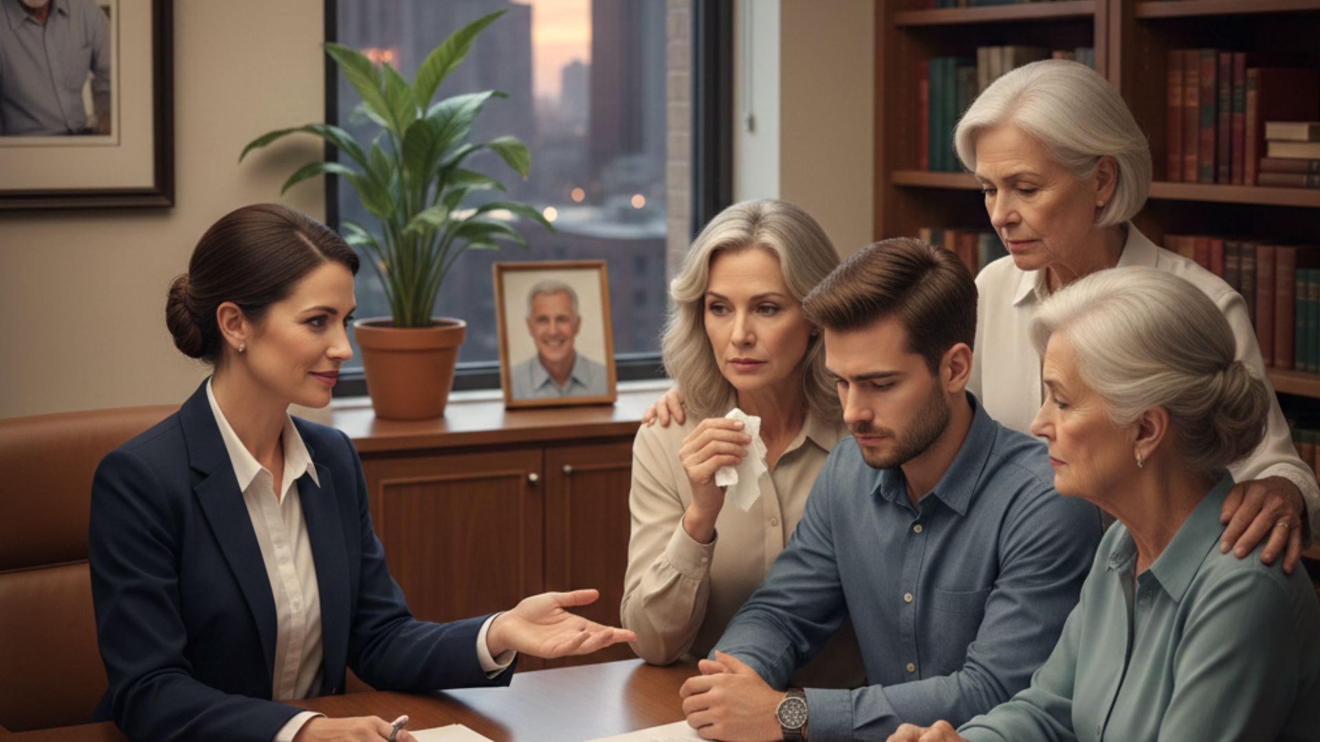 Wisconsin probate attorney explaining intestate succession rules to a family after a loved one passed without a will.