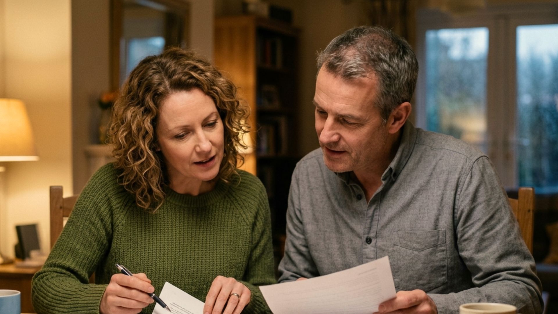 Family reviewing Wisconsin estate planning documents symbolizing inheritance decisions and financial responsibility