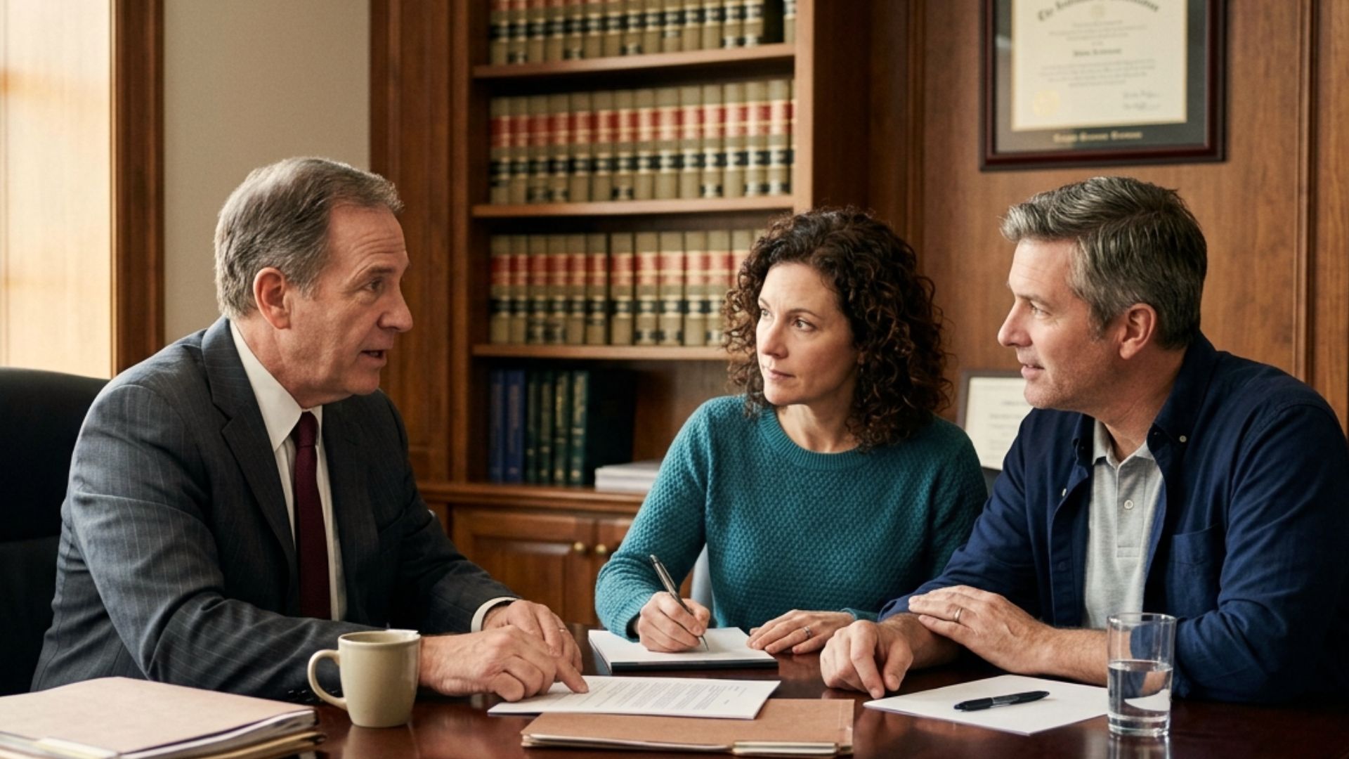 Married couple meeting with Wisconsin estate planning attorney discussing special needs trust for long-term protection