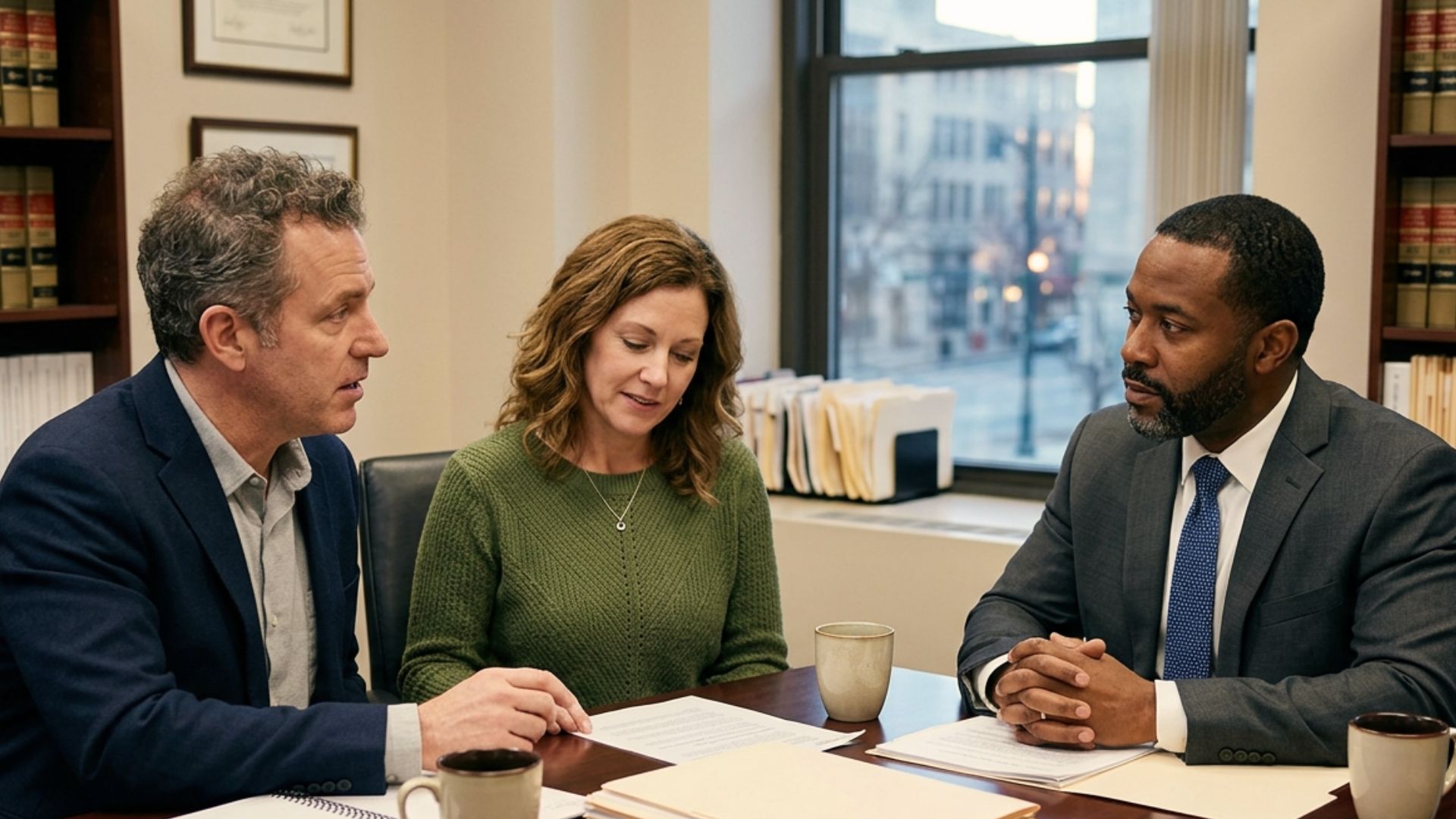 Couple discussing wills vs trusts with Wisconsin estate planning attorney to protect family assets