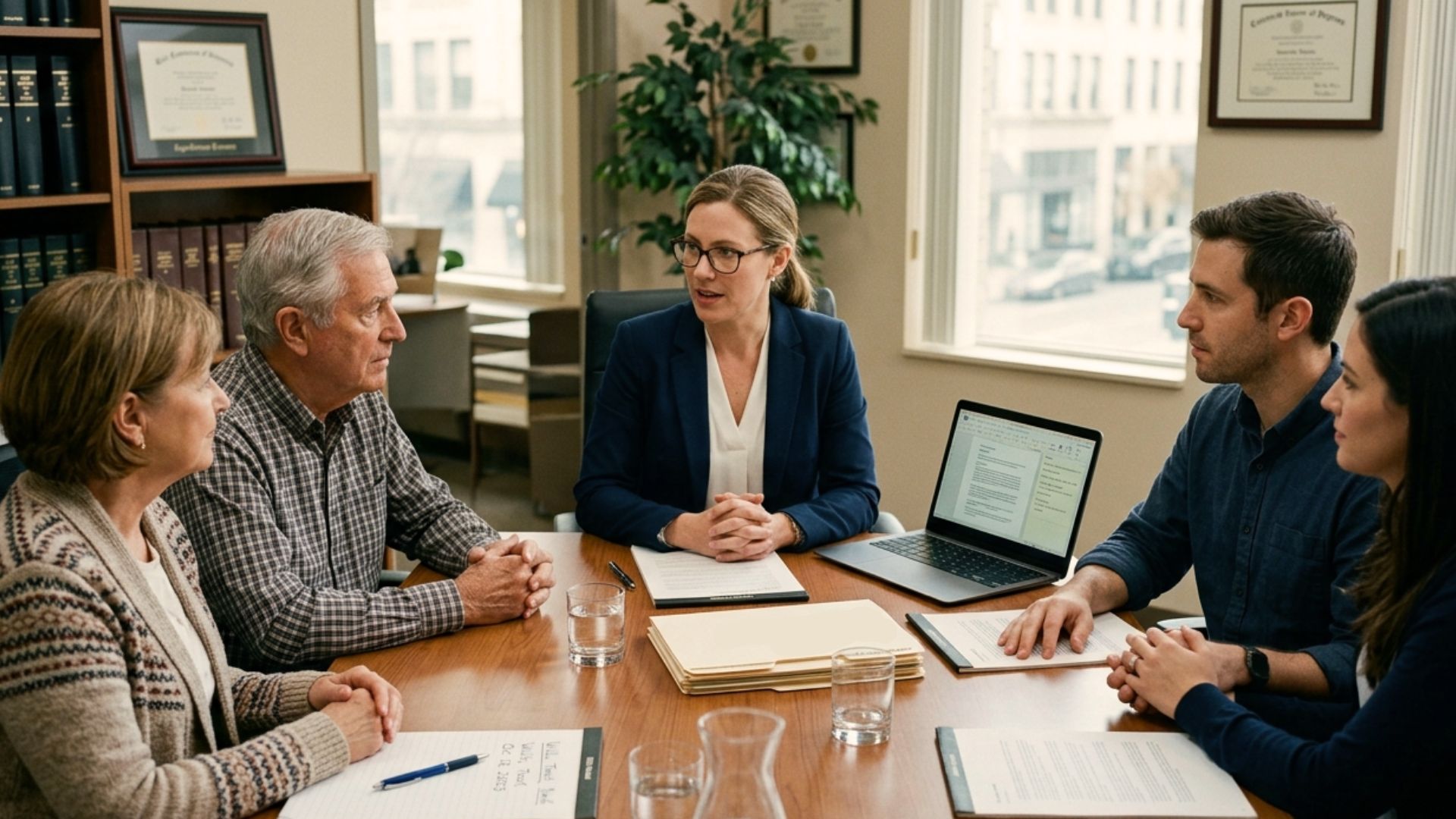 Madison Wisconsin family meeting with estate planning attorney to discuss early wisconsin estate planning strategies