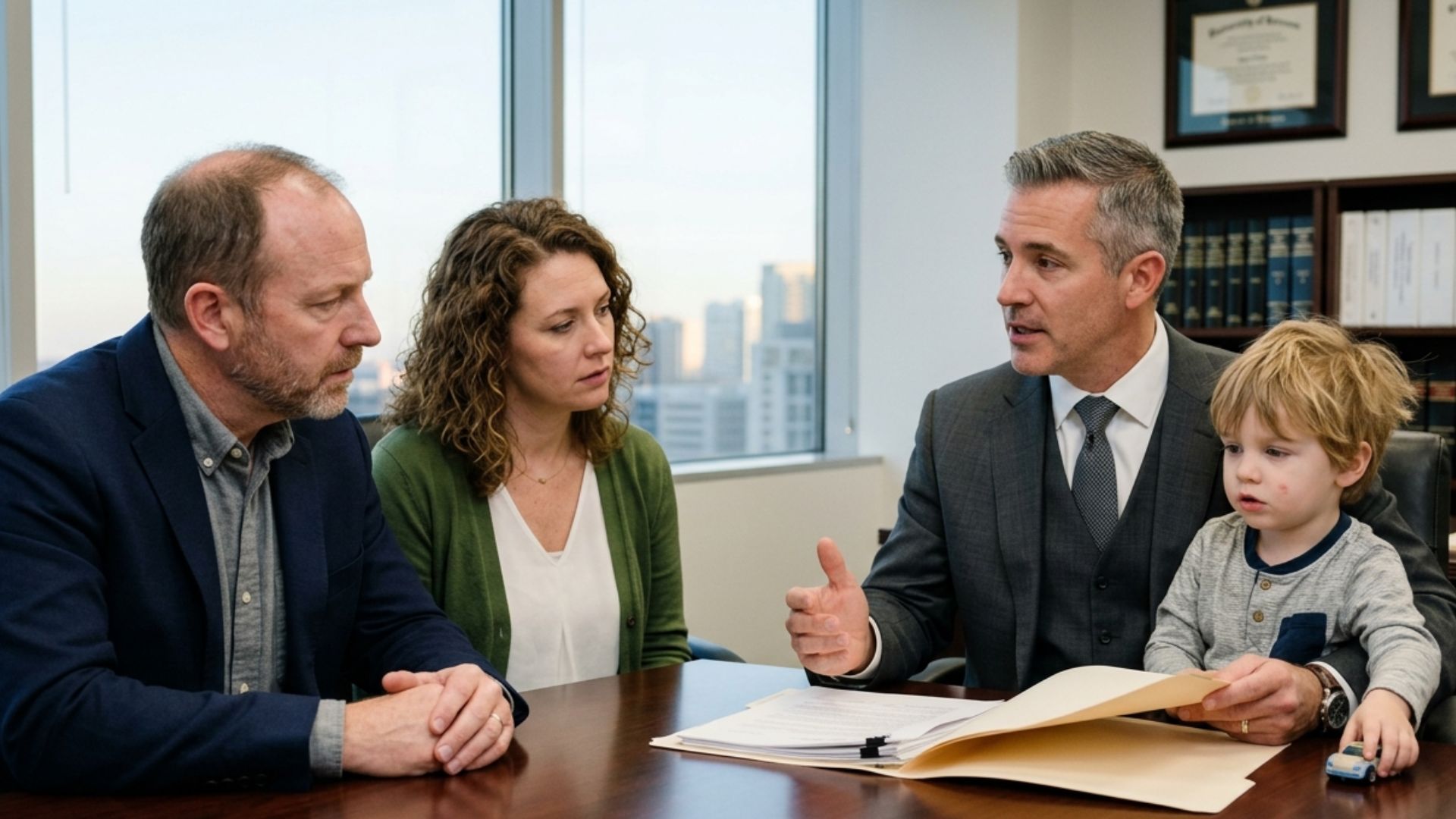 A Madison family meeting with estate planning attorney to discuss local Wisconsin estate planning needs and asset protection