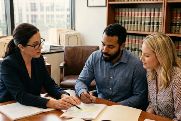 Wisconsin estate planning attorney helping a family review advance care planning documents, healthcare directives, and medical decision-making wishes