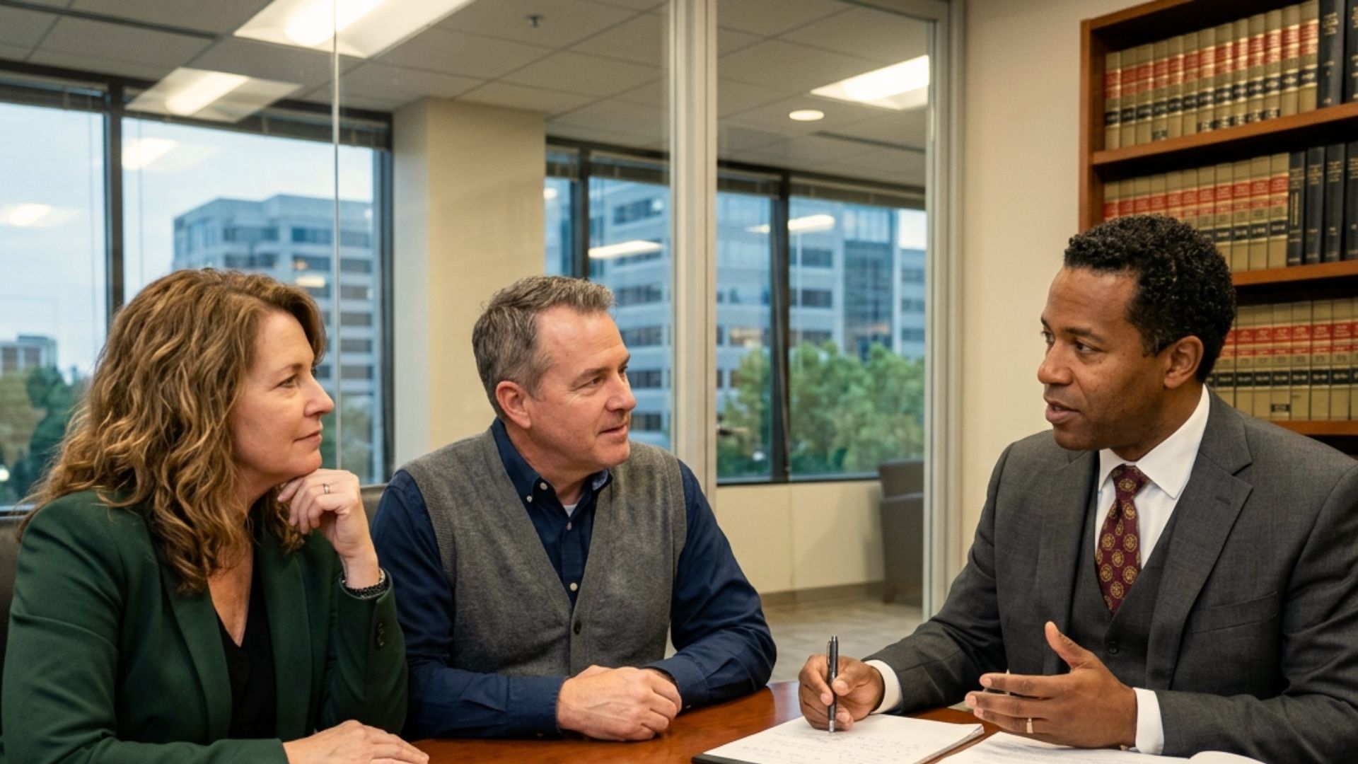 Family meeting with Wisconsin estate planning attorney to review a checklist before creating a family trust