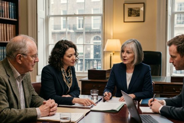 Wisconsin estate planning attorney helping an older adult and family establish trusted contacts, account safeguards, and protections against elder fraud