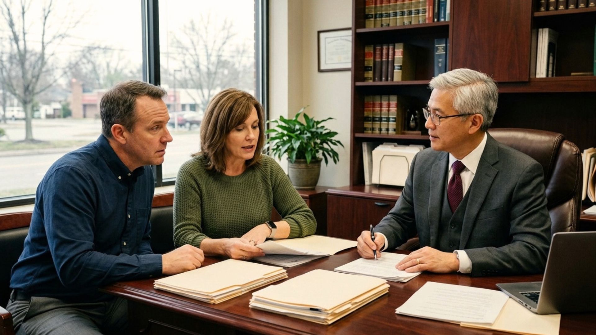 Oregon Wisconsin family meeting with an estate planning lawyer to discuss family farm succession, farmland inheritance, trusts, and generational ownership