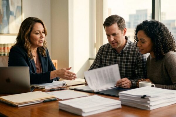 Wisconsin probate attorney helping heirs review a professional appraisal for inherited furniture, artwork, jewelry, and other personal property