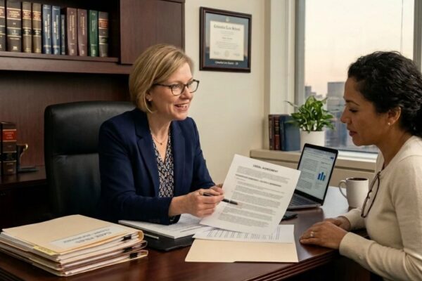Wisconsin estate planning attorney helping a client protect inherited property and update their estate plan