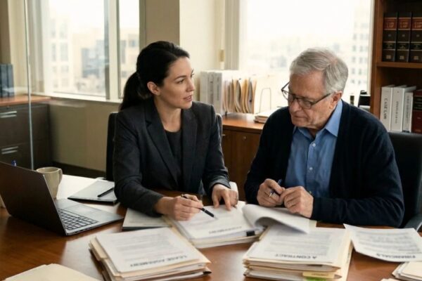 Wisconsin probate lawyer reviewing an unclear will and beneficiary dispute during estate administration